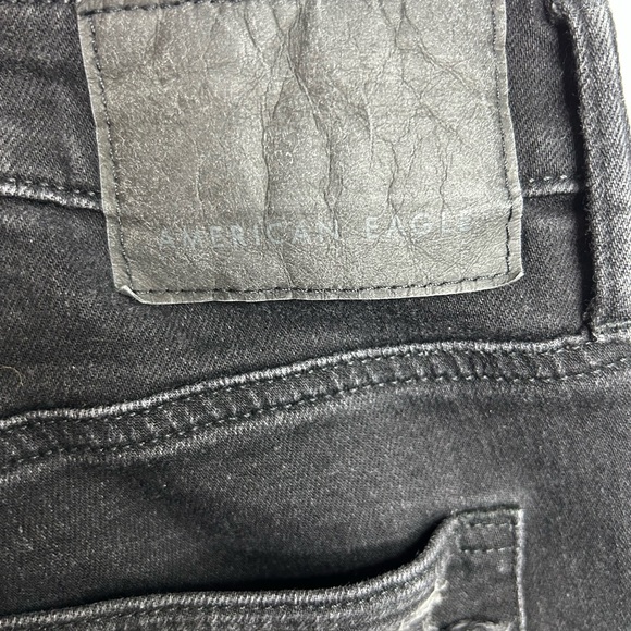 American Eagle Outfitters Black Ripped Skinny Jeans - Picture 6 of 11